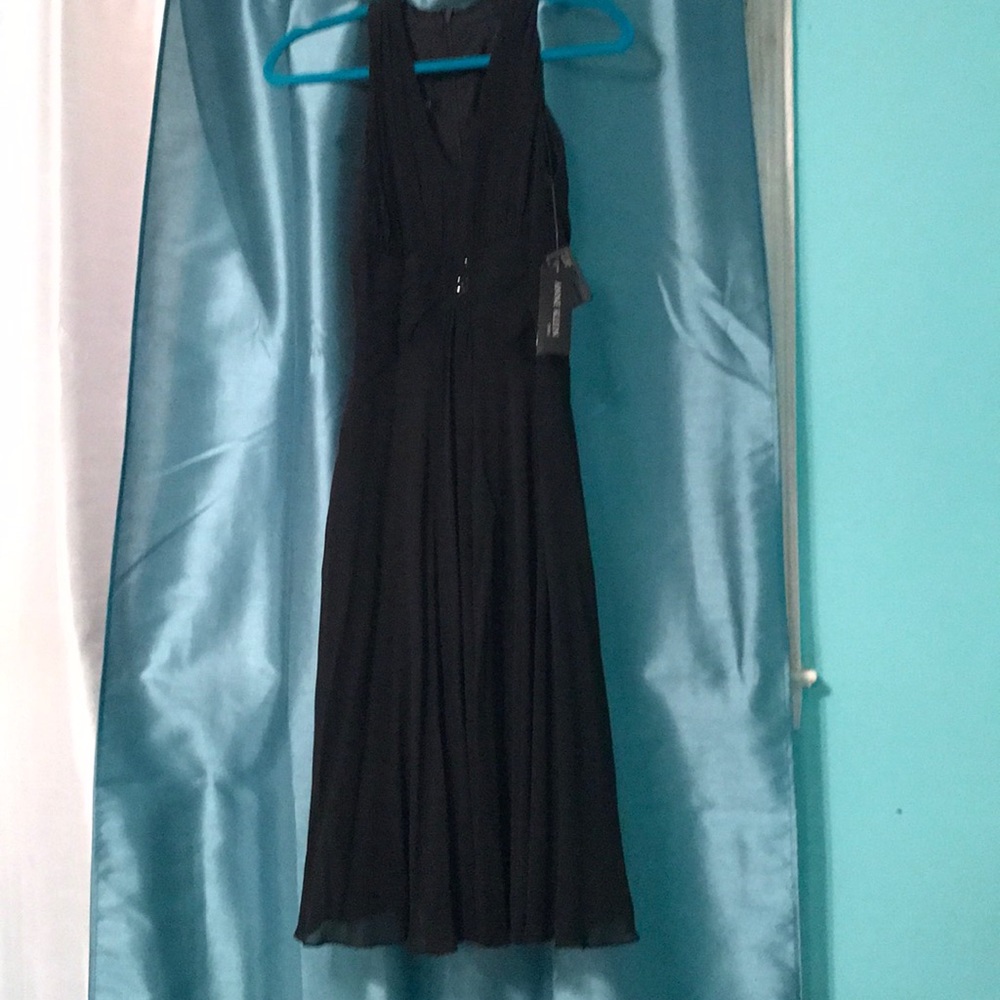 Anne Klein silk black dress